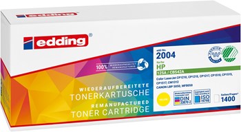edding Tonerkassette, yellow, kompatibel zu HP CB542A