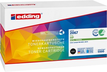 edding Tonerkassette, schwarz, kompatibel zu HP CE400A
