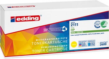 edding Tonerkassette, yellow, kompatibel zu HP CE412A