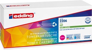 edding Toner, Magenta, 2.500 Seiten, ersetzt HP 203X (CF543X)