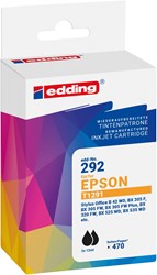 edding Tintenpatronen Doppelpack, 2 x schwarz, ersetzt Epson T1291