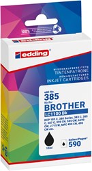edding Tintenpatrone, schwarz, ersetzt Brother LC1100BK