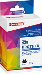 edding Tintenpatrone, schwarz, ersetzt Brother LC985BK