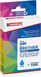 edding Tintenpatrone, cyan, ersetzt Brother LC123C
