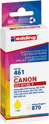 edding Tintenpatrone, yellow, ersetzt Canon CLI-571Y
