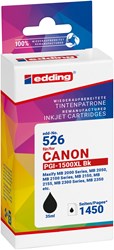 edding Druckerpatrone, schwarz, ersetzt Canon PGI-1500XLBK