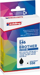 edding Tintenpatrone, schwarz, ersetzt Brother LC223BK