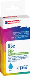 edding Tintenpatrone, Cyan, ersetzt HP 953XL (F6U16AE)