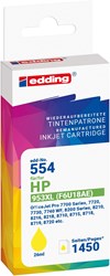 edding Tintenpatrone, Gelb, ersetzt HP 953XL (F6U18AE)