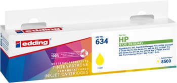 edding Druckerpatrone, gelb, ersetzt HP 973X (F6T83AE)