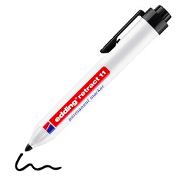edding retract 11 Permanentmarker schwarz, Rundspitze 1,5-3 mm