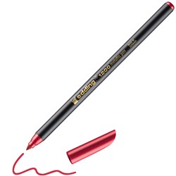 edding 1200 Fasermaler metallic rot metallic, Rundspitze 1-3 mm