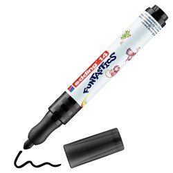 edding 14 FUNTASTICS Kinderfasermaler Schwarz, Rundspitze 3 mm