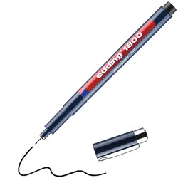 edding 1800 Präzisionsfeinschreiber schwarz, Kunststoffspitze 0,5 mm