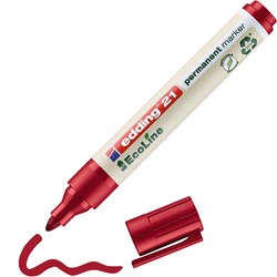 edding 21 EcoLine Permanentmarker rot, Rundspitze 1,5-3 mm