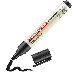 edding 22 EcoLine Permanentmarker schwarz, Keilspitze 1-5 mm