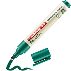 edding 22 EcoLine Permanentmarker Grün, Keilspitze 1-5 mm