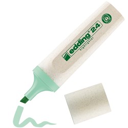 edding 24 EcoLine Pastell Textmarker grün, Keilspitze 2-5 mm