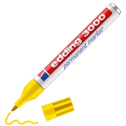 edding 3000 Permanentmarker gelb, Rundspitze 1,5-3 mm