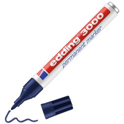 edding 3000 Permanentmarker stahlblau, Rundspitze 1,5-3 mm