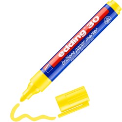 edding 30 Brilliant-Papiermarker gelb, Rundspitze 1,5-3 mm
