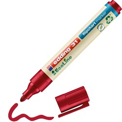 edding 31 EcoLine Flipchartmarker rot, Rundspitze 1,5-3 mm