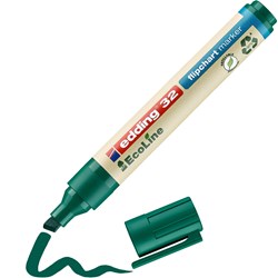 edding 32 EcoLine Flipchartmarker grün, Keilspitze 1-5 mm