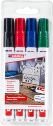edding 3300 Permanentmarker 4er Set sortiert, Keilspitze 1-5 mm
