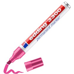 edding 3300 Permanentmarker rosa, Keilspitze 1-5 mm