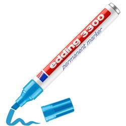 edding 3300 Permanentmarker hellblau, Keilspitze 1-5 mm