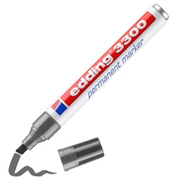 edding 3300 Permanentmarker grau, Keilspitze 1-5 mm