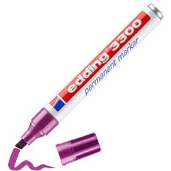 edding 3300 Permanentmarker rot-violett, Keilspitze 1-5 mm