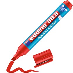 edding 383 Flipchartmarker rot, Keilspitze 1-5 mm