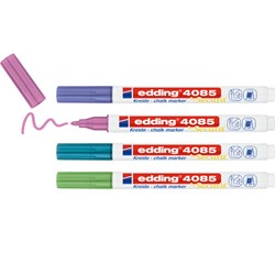 edding 4085 Kreidemarker 4er Set Metallic, Rundspitze 1-2 mm
