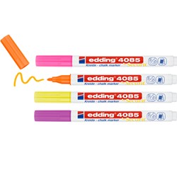 edding 4085 Kreidemarker 4er Set Neon, Rundspitze 1-2 mm