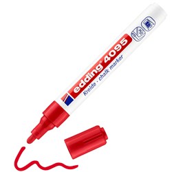 edding 4095 Kreidemarker rot, Rundspitze 2-3 mm