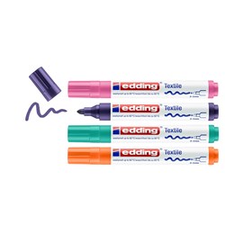 edding 4500 Textilmarker 4er-Blister sortiert fun, Rundspitze 2-3 mm