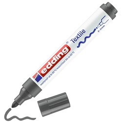 edding 4500 Textilmarker grau, Rundspitze 2-3 mm