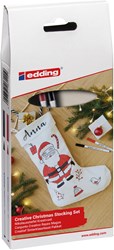edding 4600 Textilmarker Set Nikolaus schwarz-rot