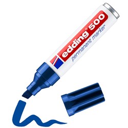 edding 500 Permanentmarker blau, Keilspitze 2-7 mm