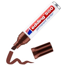 edding 500 Permanentmarker braun, Keilspitze 2-7 mm
