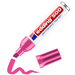 edding 500 Permanentmarker rosa, Keilspitze 2-7 mm