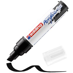 edding 5000 Acrylmarker breit schwarz, Keilspitze 5-10 mm