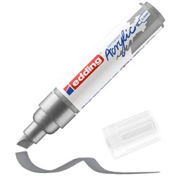 edding 5000 Acrylmarker breit silber, Keilspitze 5-10 mm