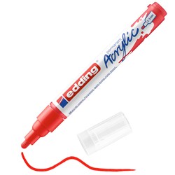 edding 5100 Acrylmarker medium verkehrsrot, Rundspitze 2-3 mm