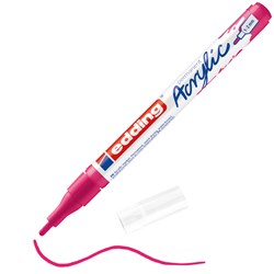 edding 5300 Acrylmarker fein telemagenta matt, Rundspitze 1-2 mm