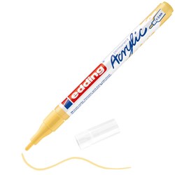 edding 5300 Acrylmarker fein pastellgelb matt, Rundspitze 1-2 mm