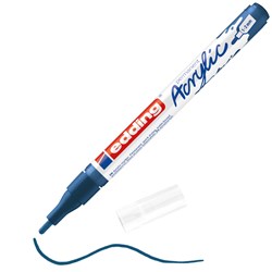 edding 5300 Acrylmarker fein elegant nachtblau matt, Rundspitze 1-2 mm