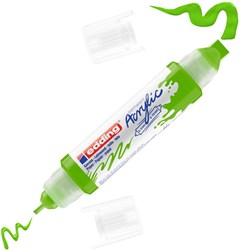 edding 5400 Acryl 3D Double Liner gelbgrün, Tubenspitze 2-3 mm + 5-10 mm