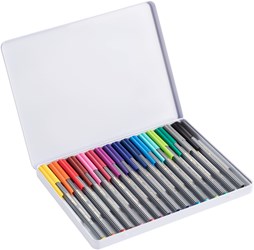 edding 55 Fineliner 16er Set sortiert, Kunststoffspitze 0,3 mm